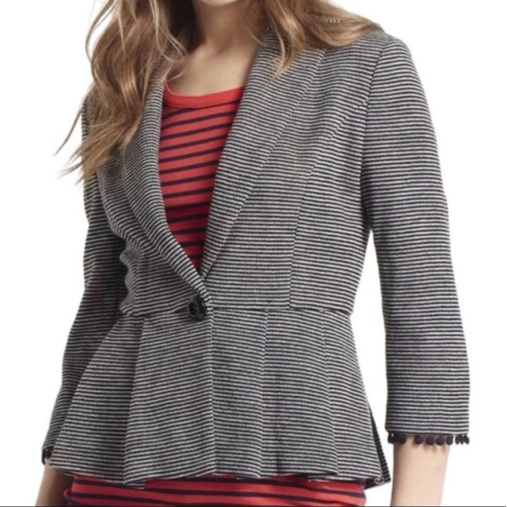 Anthropologie Tabitha Chandelier Peplum Blazer M